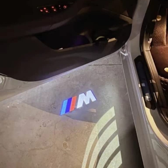 2 BMW M series car door projector lights - Picture 2 of 3